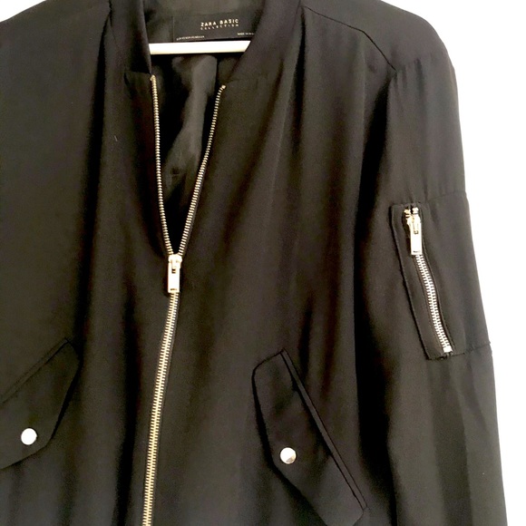 ZARA WOMEN’S LIGHTWEIGHT BOMBER STYLE JACKET - Picture 6 of 6